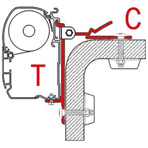 ADAPTATEUR T pour Fiamma F45S/F45TiL/ZIP