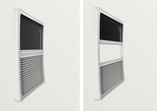 CASSETTE STORE PLISSE DUETTE POUR BAIE S7 953x482mm