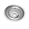 LAVABO ENCASTRABLE OVAL EN INOX 34 X 27 cm