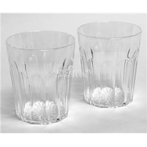 LOT DE 2 VERRES A JUS DE FRUIT POLYCARBONATE 0.3L