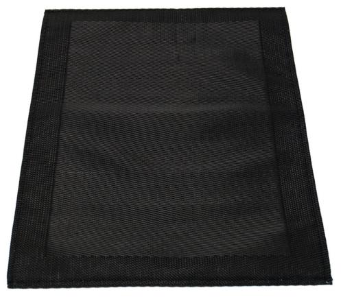 SET DE TABLE EN PVC COLORIS NOIR - LOT DE 2 
