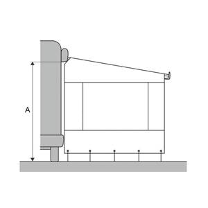 THULE RAIN BLOCKER SIDE 200cm x H240-260cm pour store OMNISTOR CARAVAN