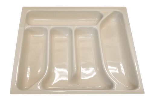 RANGE COUVERT EN PLASTIQUE CREME XL 41.5x37.4x4,7 cm 