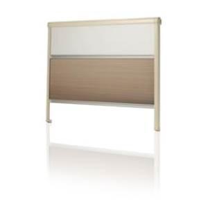 STORE DOUBLE CASSETTE SOFTROLLO SEITZ BLANC OPALE 650x745MM