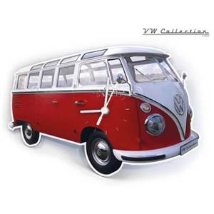 VW COLLECTION - HORLOGE MURALE Rouge classique