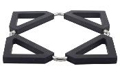 DESSOUS DE PLAT ACIER et SILICONE REPLIABLE 12.5x12.5CM