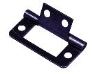 4 CHARNIERES PLATES ACIER BRUNI 38 x 20 mm