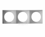 CADRE DE FINITION TRIPLE BERKER INTEGRO CHROME MAT