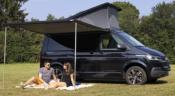 STORE FIAMMA F43VAN 270CM MURAL - SPECIAL VAN - boitier DEEP BLACK , toile ROYAL GREY