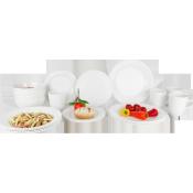 SERVICE A VAISSELLE MELAMINE ANTIDERAPANTE POUR 4 PERSONNES EDELWEISS - GIMEX