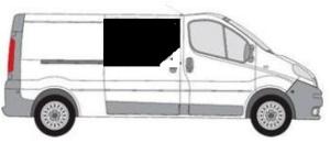 BAIE AVANT  DROITE COULISSANTE CARBEST RENAULT TRAFIC III A PARTIR DE 2015