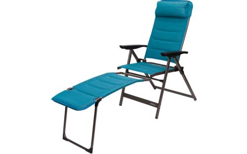 ENSEMBLE FAUTEUIL + RALLONGE DE PIED SLIMLINE BLEU