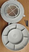 CHAMPIGNON AERATEUR PERMANENT PLASTIQUE BLANC Ø200 mm AVEC GRILLE INTERIEURE