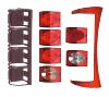 MODULE FEU JOKON SERIE 810 - CATADIOPTRE - FOND ROUGE