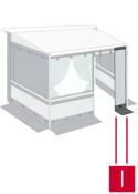 SEGMENT DE FACADE FRONT PANEL 50cm pour PRIVACY ROOM CS LIGHT 