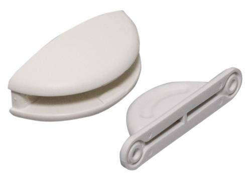 BLOCAGE DE PORTE PLASTIQUE POUR PORTE ET PORTILLON - 2 PIECES 