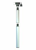 PIED DE TABLE 700mm DOUBLE PLATEAU PIVOTANT 360° ALUMINIUM