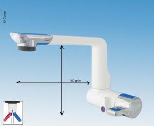 Robinet Mitigeur automatique ARONA - Blanc/Chromé