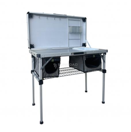 MEUBLE DE CUISINE MOBILE + TABLE Kitch&Box 100 x 50 cm