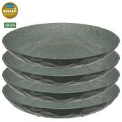 KOZIOL assiette creuse CLUB Ø22cm, lot de 4 gris cendré 
