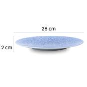 Assiette plate en porcelaine Océan - lot de 2 