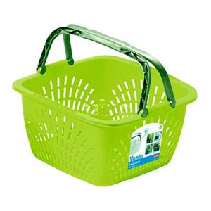 PANIER CARRE A 2 POIGNEES 18.5 L 40x40x23cm