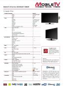 TELEVISEUR MOBILETV  Silverline 22SD2(L), Téléviseur connecté, 55cm, lecteur DVD, Bluetooth, 12V/24V