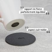 2 TASSES EXPRESSO PORCELAINE 70ml SILWY® AVEC NANO-GEL-PADS MAGNETIQUE