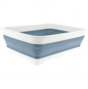 BASSINE BLEUE EN SILICONE PLIABLE 37 x 27cm 