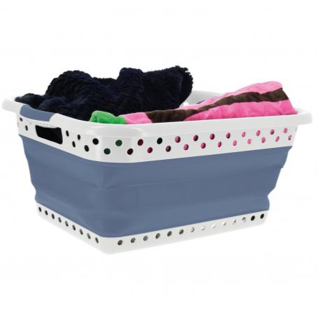 CORBEILLE A LINGE PLIABLE INCASA 61,9 x 44,5 x 7,8/26.2 cm