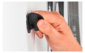 PADS MAGNETIQUES 5cm SILWY - 4 PIECES NOIR