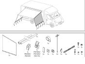 DOMETIC SUN PROTECTOR SIDE H230-259cm pour store PROSTOR/DOMETIC