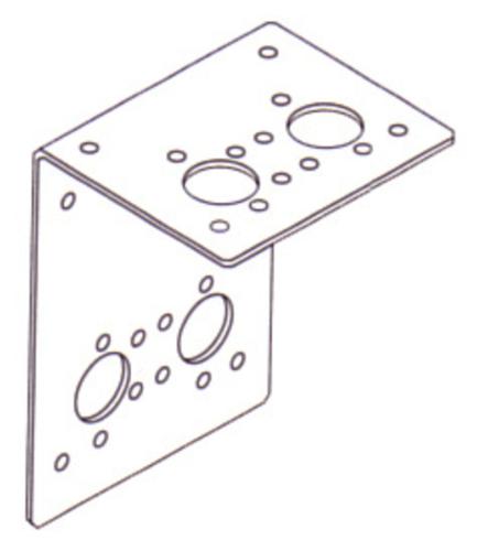 ÉQUERRE DE FIXATION POUR BOITIER AIR TOP