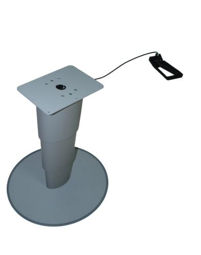 PIED DE TABLE TELESCOPIQUE 315-675mm, PLATEAU FIXE + PIED A POSER PRIMERO CONFORT HPG