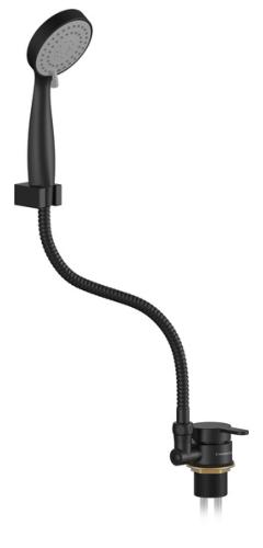 ENSEMBLE DE DOUCHE NOIR MAT CARBEST avec Mitigeur monocommande + douchette