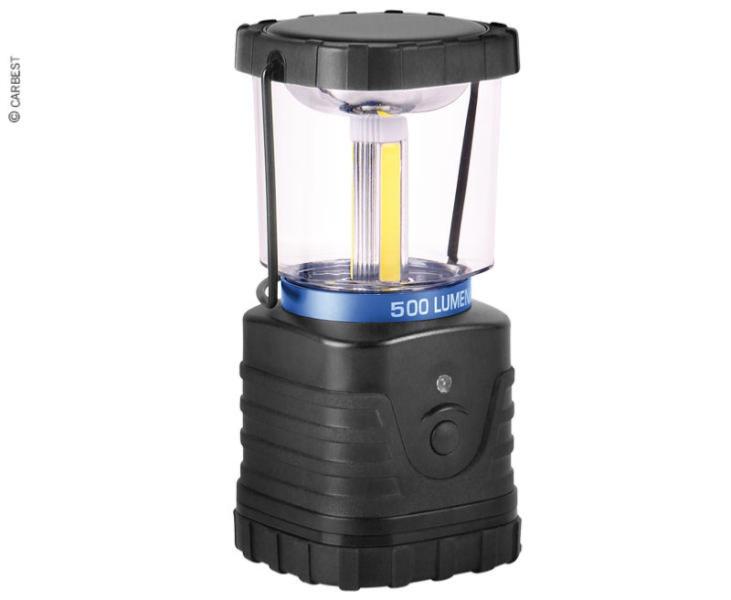 Lampe de camping COB, à piles, 500 lumen, 82x82x182mm