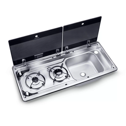COMBINE 2 FEUX + EVIER A DOITE Dometic MO9722R - 760x325mm
