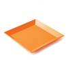 ASSIETTE A DESSERT CARREE 19CM MELAMINE PLASTOREX - ORANGE