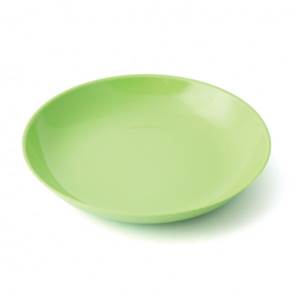 ASSIETTE CREUSE 20.5CM MELAMINE PLASTOREX - VERTE