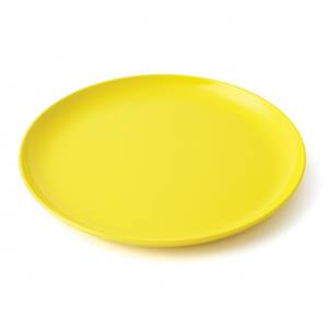 ASSIETTE PLATE 24CM MELAMINE PLASTOREX - JAUNE