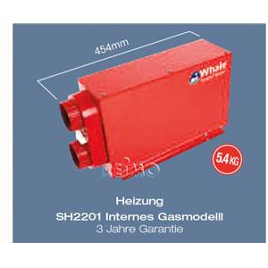 CHAUFFAGE AUTONOME GAZ 2000W WEBASTO WHALE SH2201