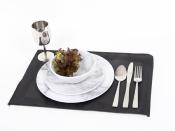 SET DE TABLE EN PVC COLORIS MYRTILLE - LOT DE 2 