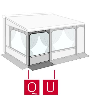 EXTENSION 125 CM PAROI FRONTALE PRIVACY ROOM POUR F65/F80