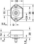 FERMETURE MEUBLE PUSH SNAP MINI OR