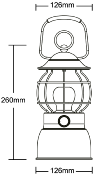 LAMPE RETRO A LED HOLIDAY TRAVEL BAMBOU/ACIER