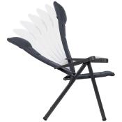 FAUTEUIL DE CAMPING CRESPO AIRDELUXE S, GRIS (AP-235) 