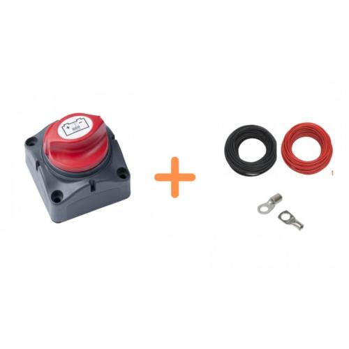 PACK COUPE BATTERIE 275Ah + 50cm cable 35mm² + cosses