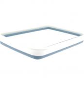 BASSINE BLEUE EN SILICONE PLIABLE 37 x 27cm 