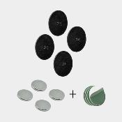 MAGNETIC POWER BUNDLE SILWY - 4 Aimants + 4 plaques adhésives double face + 4 plaques magnétiques autocollantes