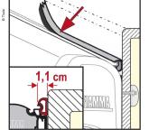 JOINT ANTI-PLUIE FIAMMA RAIN GUARD S largeur 1.1cm rouleau 5.5m